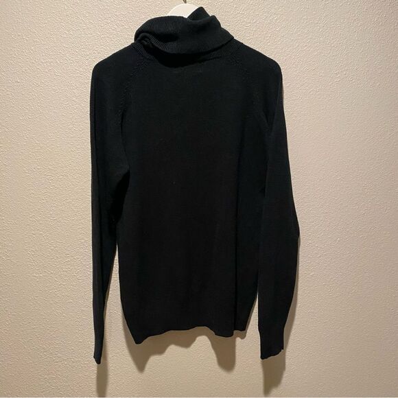 Vintage 80’s  BJ Christen sweater Long sleeve cowl neck size medium black - Picture 7 of 8